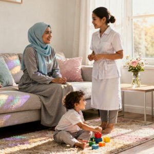 10 فروقات بين العاملة المنزلية والمربية المحترفة